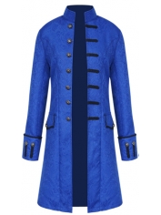 Blue Pirate Coat - Mens Halloween Costumes